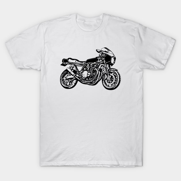 Z 1R Motorcycle Sketch Art T-Shirt by DemangDesign